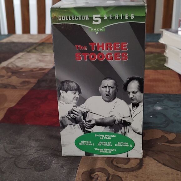 Vintage The Three Stooges Collector Series (VHS Collection 5 VHS Tapes 1998) - Picture 2 of 7